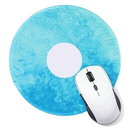 Unique Bargains - Donut Round Mouse Pad 7.9" Donut Printed Non-Slip Rubber Desk Mat for Office Home Laptop Computer Desk Accessories - Mint Green