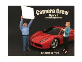 Camera Crew Figure II "Crew Holding Reflector" For 1:24 Scale Models by American Diorama - Multi