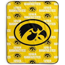 Pegasus - Iowa Hawkeyes 50" x 60" Repeat Wordmark Fleece Blanket - Multicolor