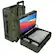 Front. POGA - LUX PlayStation 5 Premium Portable Console Travel Case w/ Trolley and 24" AOC Gaming Monitor - Camouflage.