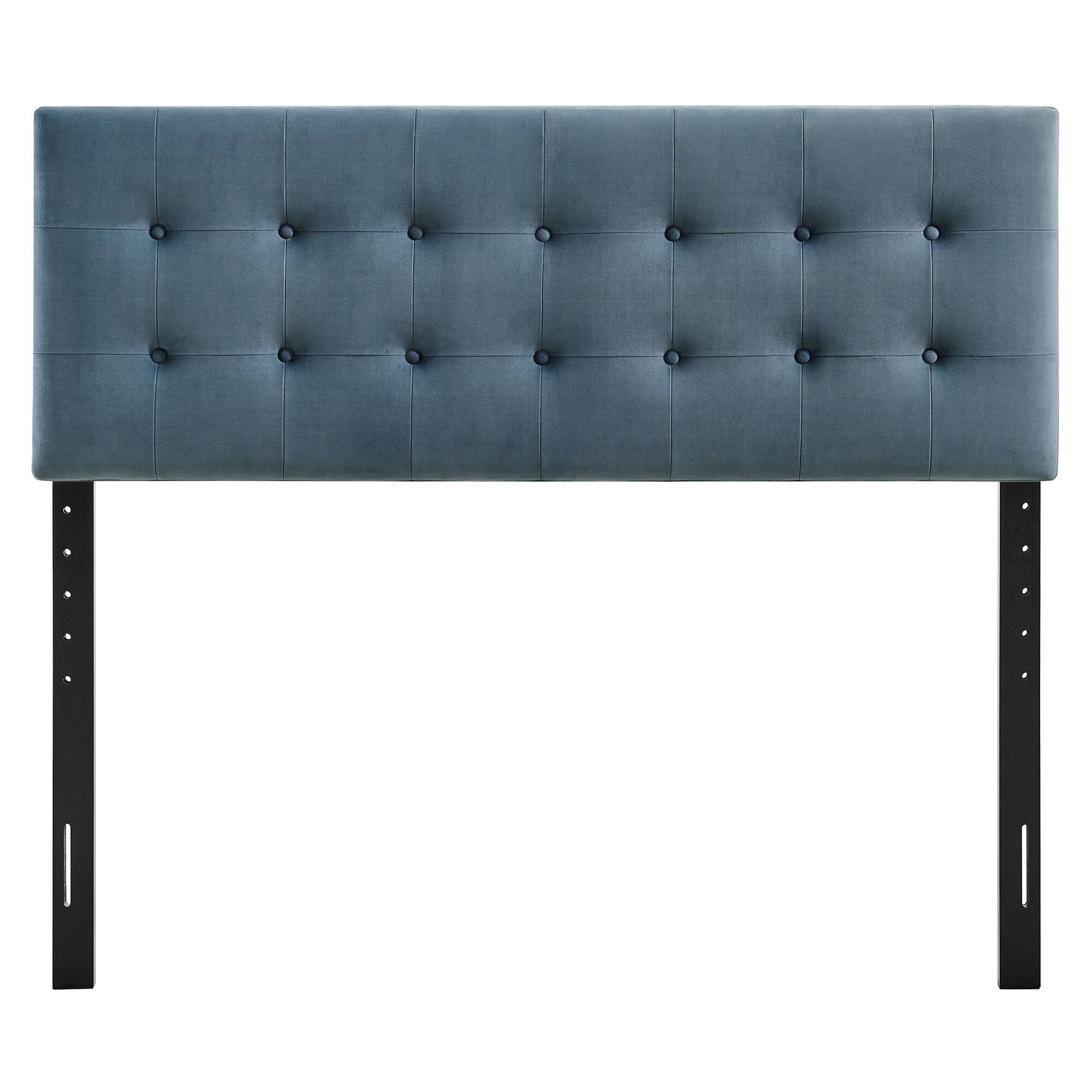 Alt View 2. Modway - Emily Stain-Resistant Performance Velvet King Size Headboard - Cadet Blue.