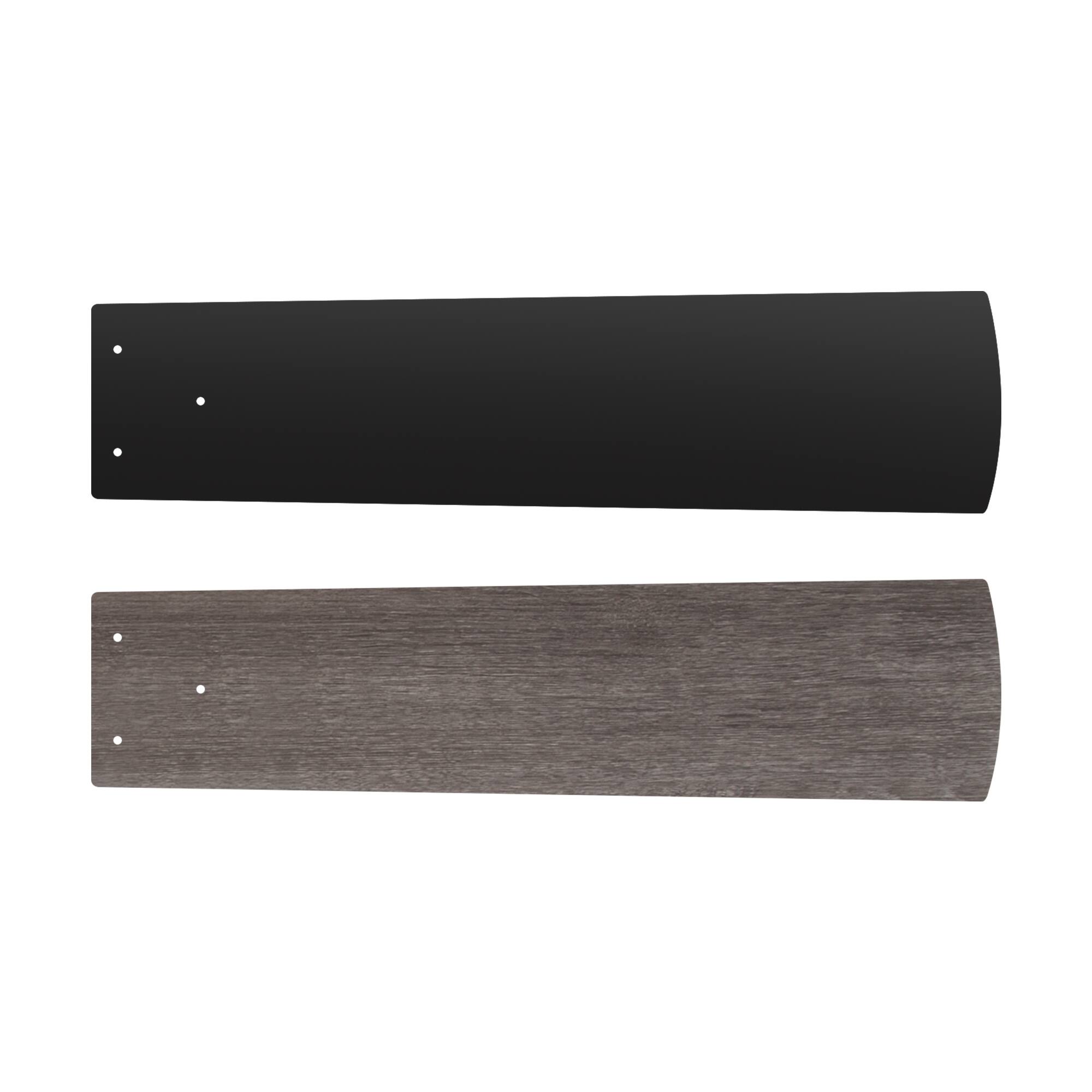 Alt View 10. Breezary - 52-Inch Ceiling Fan with Light, 5 Reversible Blades, E12 Bulb Base, DC Motor, Includes two Downrods - black.