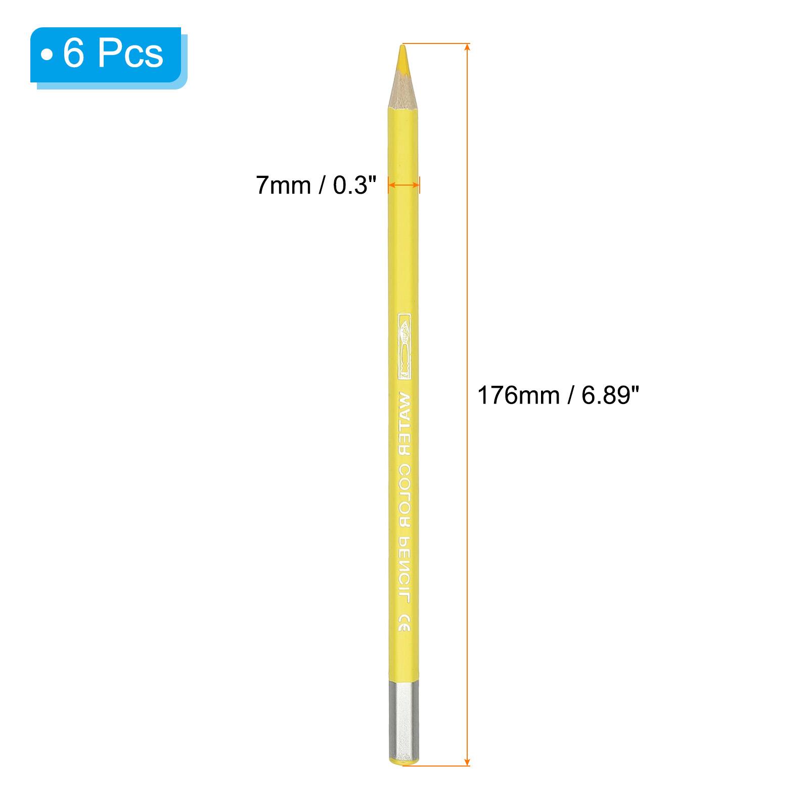 Unique Bargains Watercolor Pencil, 6Pcs Water Soluble Pencils for ...