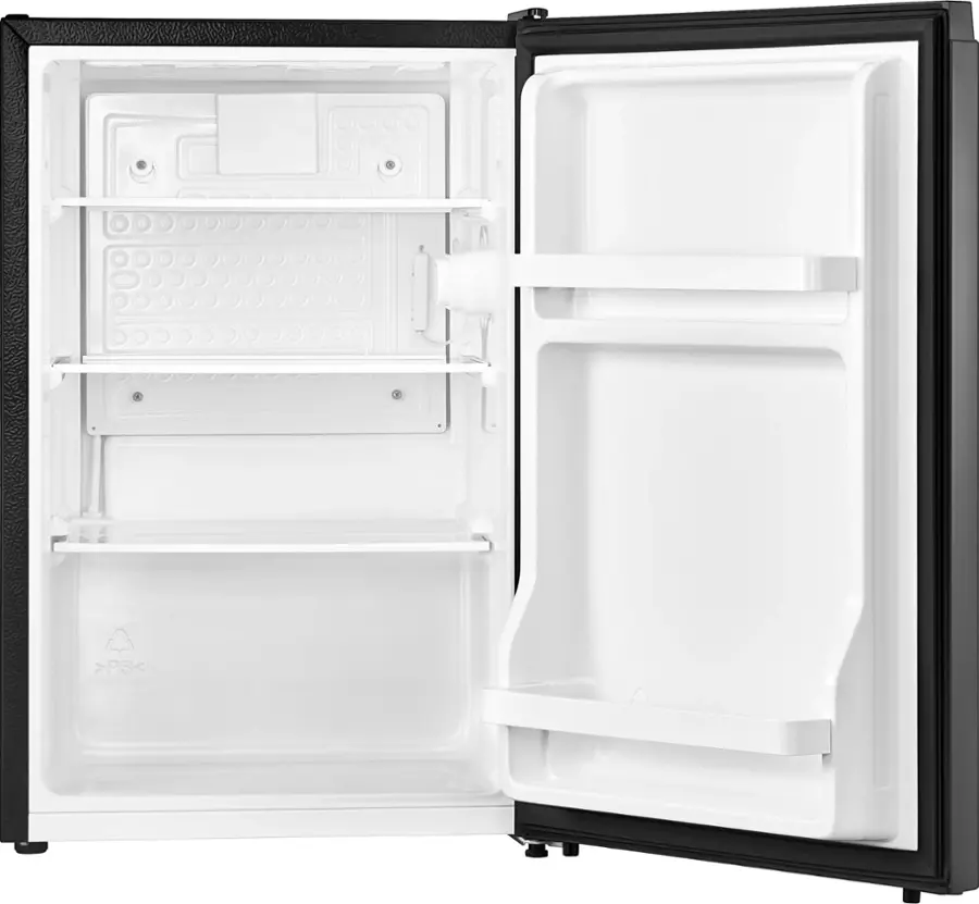 Alt View 12. Insignia™ - 2.5 Cu. Ft. Mini Fridge with Reversible Door and ENERGY STAR Certification - Black.