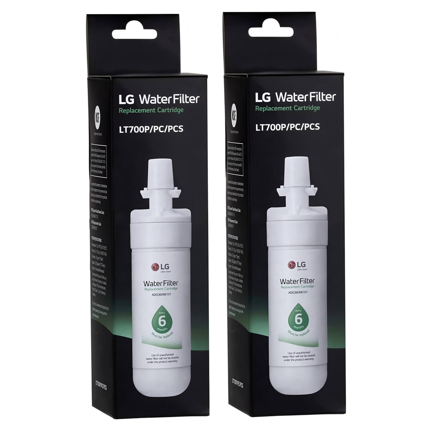 LG - LT700P Refrigerator Replacement Water Filter 2PCs