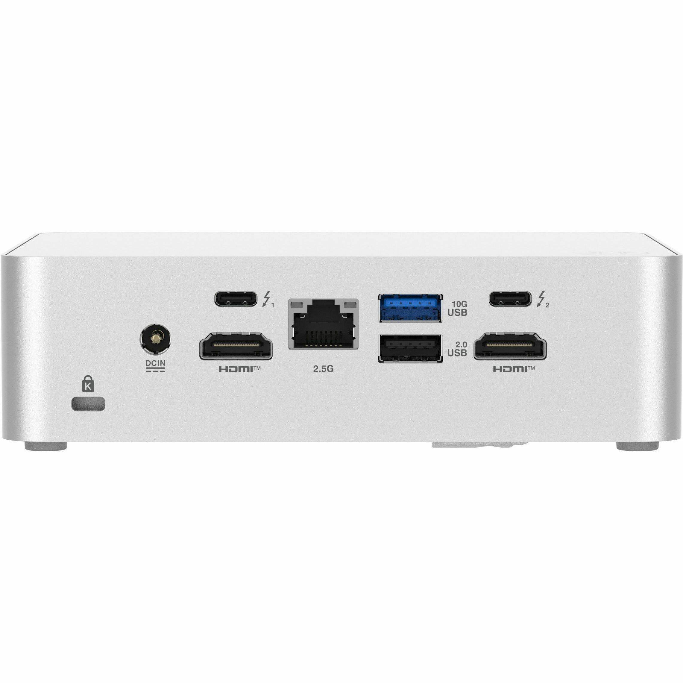 4 - 10G USB 2 DCIN HDMI - 2.5G 2.0 USB HDMI