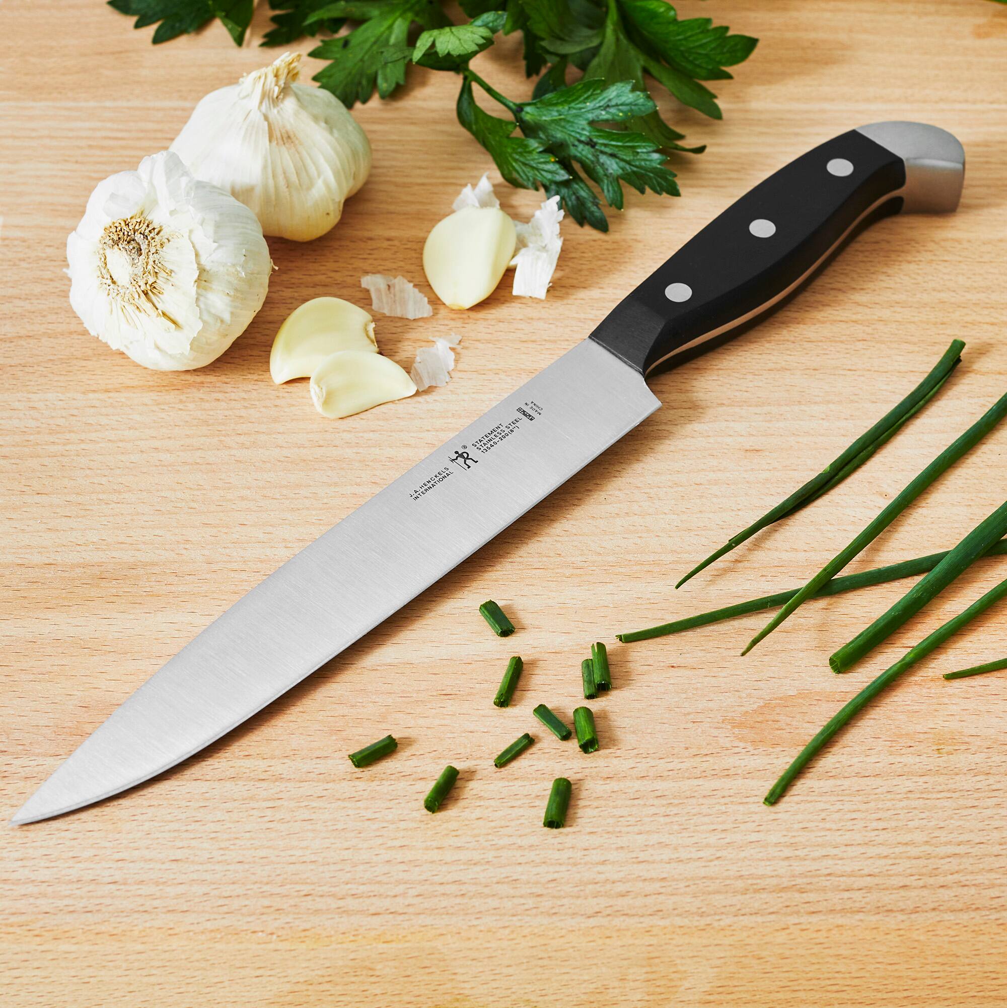 Alt View 1. Henckels - Henckels Statement 8-inch Slicing Knife - Black.
