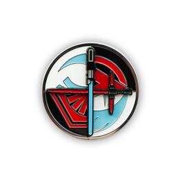 Star Wars - Spinning Lightsabers Official Collectible Pin | Measures 2 Inches Tall - Red