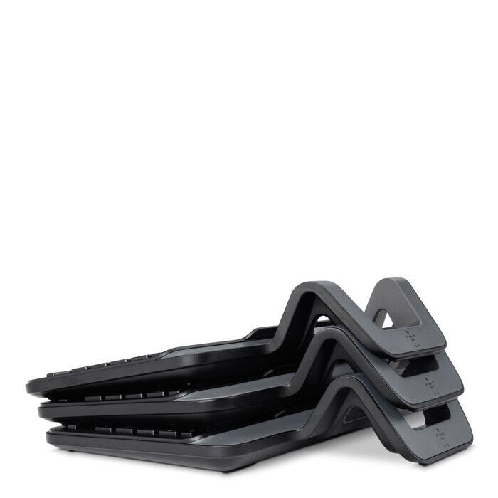 Back. Belkin - Wired Tablet Keyboard w/ Stand for iPad (Lightning Connector) - Black.