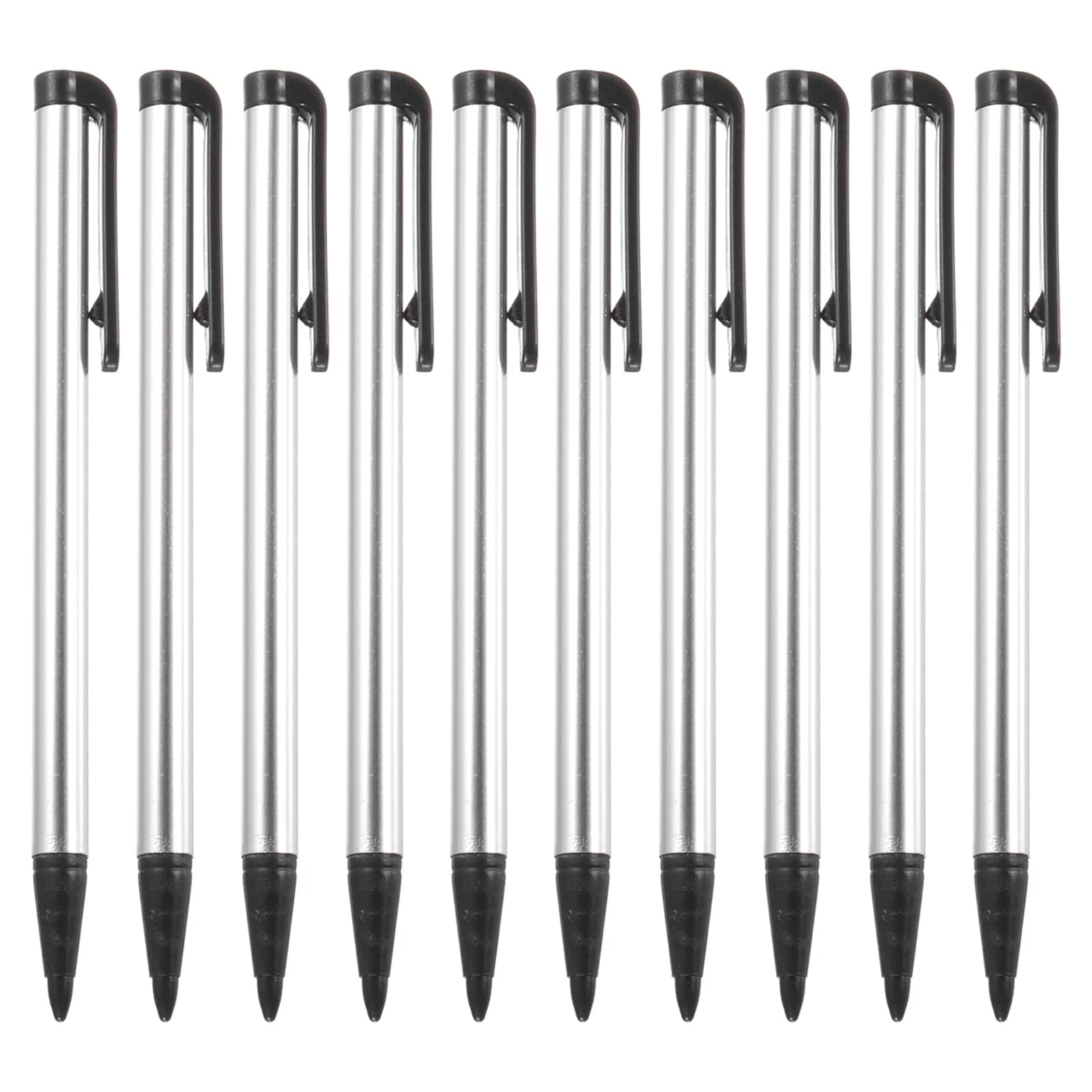 Unique Bargains - 10pcs Touch Resistive Screen Pens Universal Resistance Pen for Phone Car Navigation GPS POS - Silver