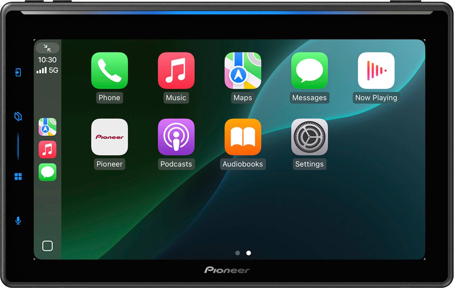 7 10:30 5G A Phone Music Maps Messages Now Playing A Pioneer Pioneer Podcasts Audiobooks Settings Pioneer