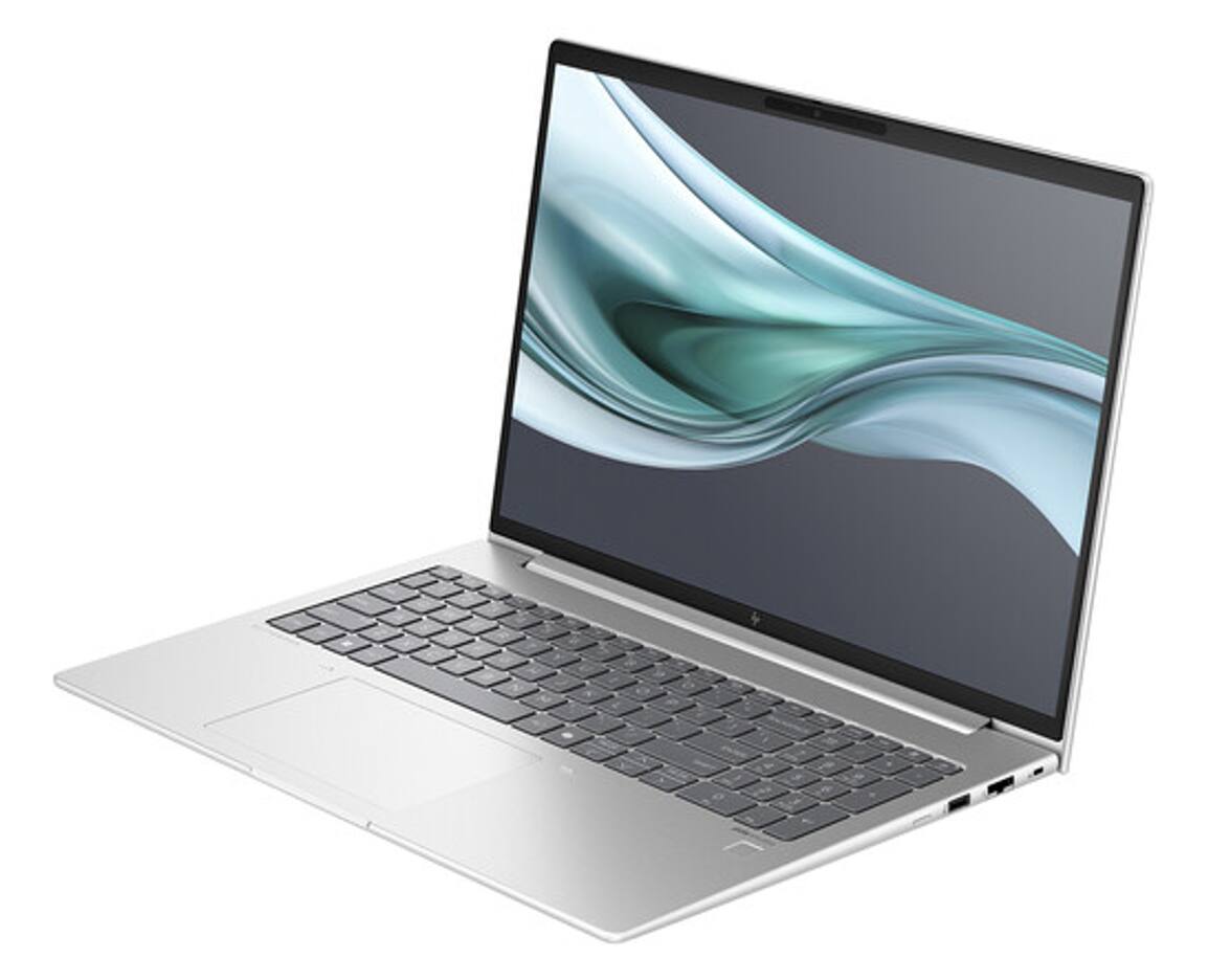 Alt View 2. HP - HP EliteBook Laptop 16.0 WUXGA Display (Intel Ultra 7 165U , 64GB DDR5, 512GB PCIe SSD, Intel Graphics, Win 11 Pro) - Pike Silver.