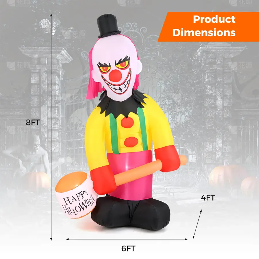 Product Dimensions: 8FT Happy 4FT 6FT