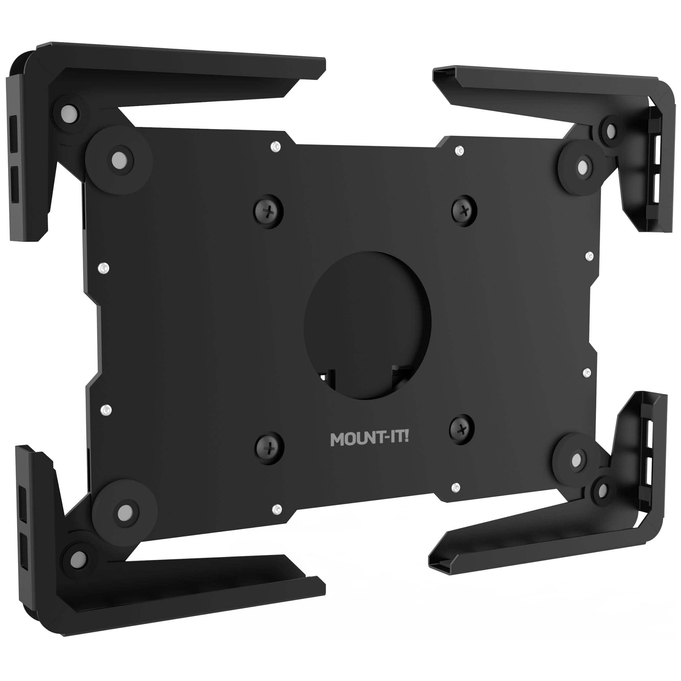 Mount-It! - Universal Tablet Wall Mount Fits Most 9.7”–13.1” Tablets Secure Tablet Holder - Black