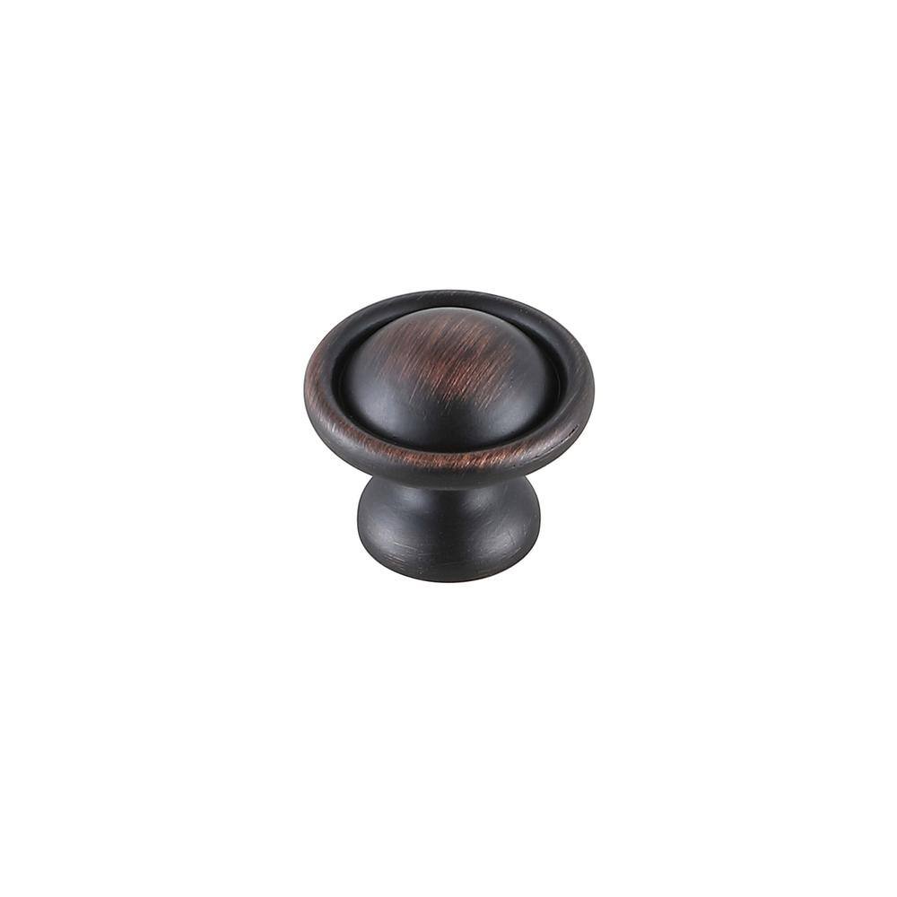 Back. Elegant Decor - Kadea 1.2" Diameter Oil-rubbed Bronze Mushroom Knob Multipack (Set of 10) - Oil-Rubbed Bronze.