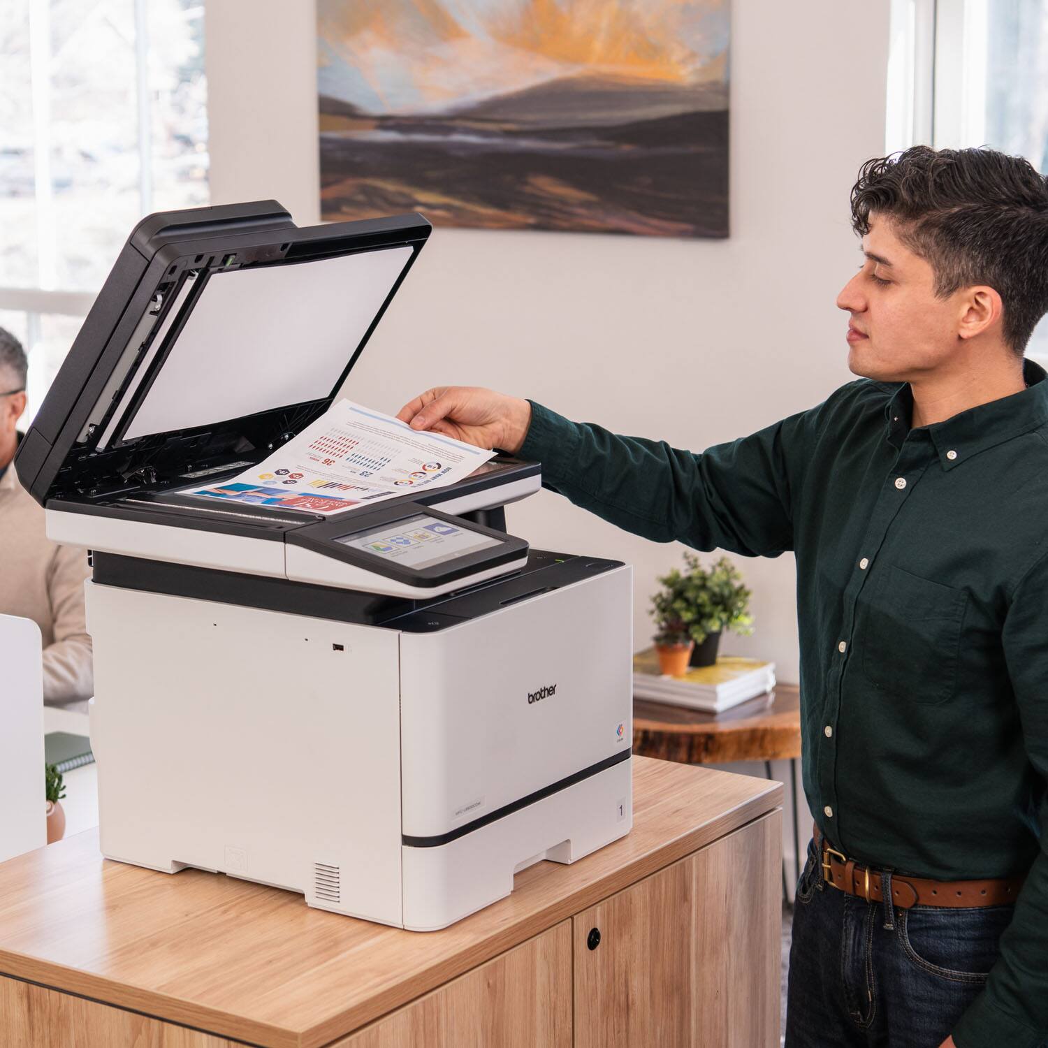 Alt View 9. Brother - MFC-L8930CDW Color Laser All-in-One Printer with Duplex Print, Scan, Copy and Low-Cost Printing - White.