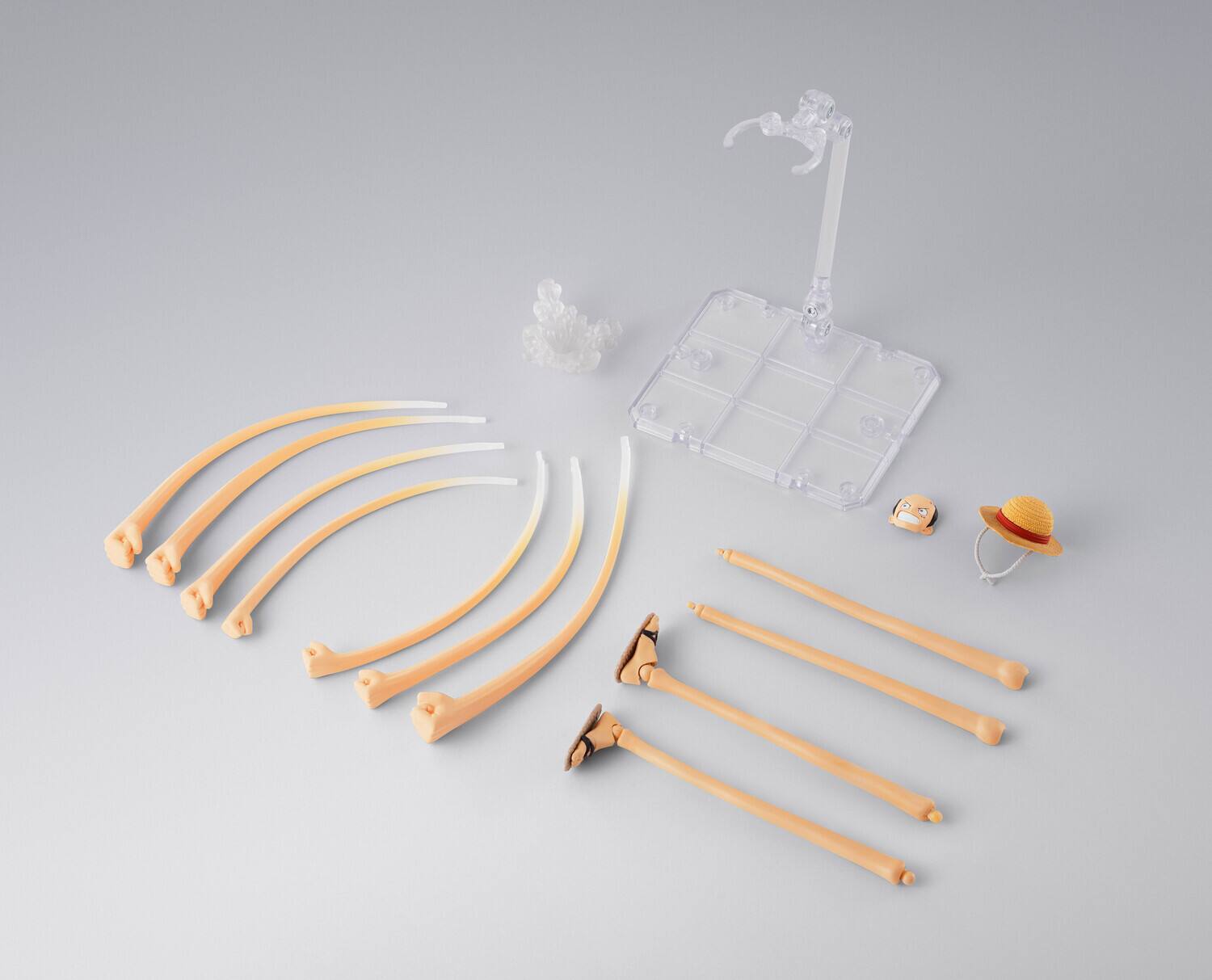 Alt View 1. Bandai - Tamashii Nations - One Piece - S.H.Figuarts - Monkey D. Luffy -ROMANCE DAWN- Gum-Gum OPTION PARTS - Collectibles - Multicolor.