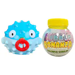 BUBBLE BONANZA - Lil Squeezers with 3.5 ounces solution - Blowfish