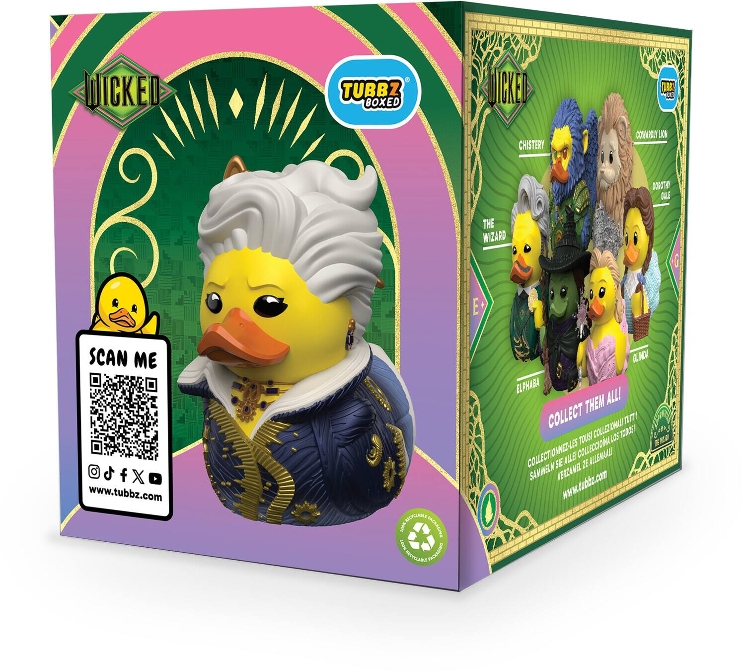 DICKED TUBBZ BOXED JICKED OR CHISTERY CONAROLY JOH DOROT V S THE WIZARD E SCAN ME +6 S f X www.tubbz.com OA E PDA I R PEEXCLARE SATTON BUNDA ELPHABA THEM ALL! COLLECT COLLEZIONAL TUTTE TODOS d TOUS LOS 5 COLLECTIONNEZ-LES ALLE! COLLECCIONA ALLEMAAL! SE I SAMWELN VERZAWUL www.tubba.com