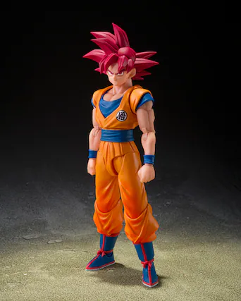 Front. Bandai - 5.5" Super Saiyan God Son Goku (God Aura) - Dragon Ball Super - Tamashii Nations S.H.Figuarts.