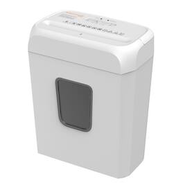 Bonsaii - Quiet Cross-Cut Shredder - 6 Sheets at Once, Perfect for documents, Mail & Staples - 3.4-Gallon Wastebasket - White