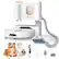 Front. Teendow - Teendow 8000 Pa Self-Emptying Robot Vacuum & Mop for Pet Hair - White.