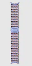 Front. Google - Google Pixel Watch Woven Band - 45mm Compatible - Moonstone - Moonstone.