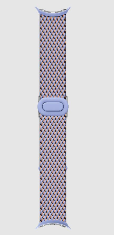 Front. Google - Google Pixel Watch Woven Band - 45mm Compatible - Moonstone - Moonstone.