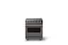 Viking - 30 in. Wide 4 Elements Pro 5 Series 4.7 Cu. Ft. Freestanding Induction Convection Range - Damascus Gray