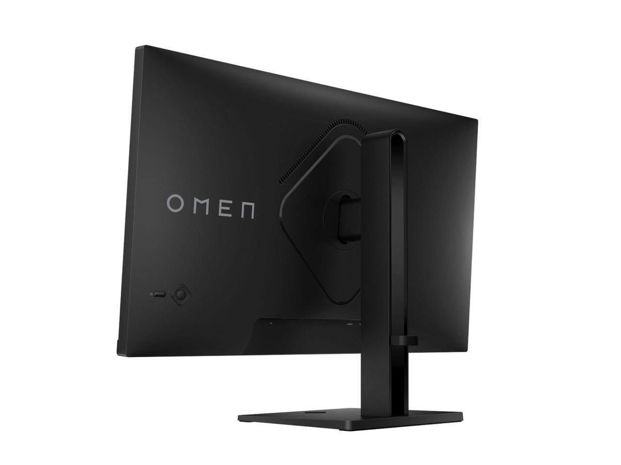 Alt View 3. HP - HP OMEN 27" FHD 180Hz Gaming Monitor, 1ms, 400 nits, Adjustable, Anti-glare, HDMI/DP, Black - AV4K1AA - Black.