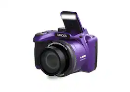 Minolta - 20 Mega Pixels 40x Optical Zoom Digital Camera with 1080p FHD Video - Purple