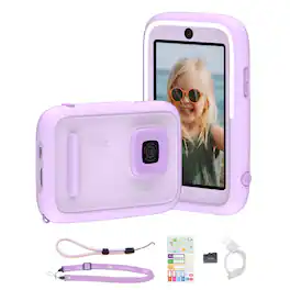 myFirst - Camera 50 - New AI Editor Camera for Kids, 20MP Photos 1080P Video, Gifts for Kids Ages 4-15 - Purple