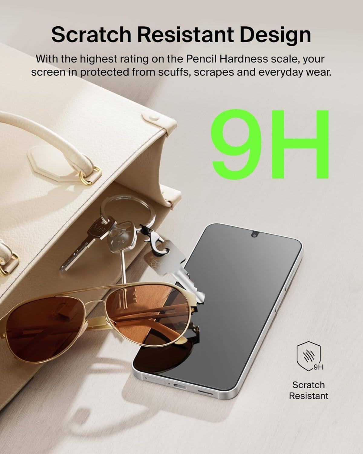 Scratch Resistant Design

With the highest rating on the Pencil Hardness scale, your screen is protected from scuffs, scrapes, and everyday wear.

9H

Scratch Resistant