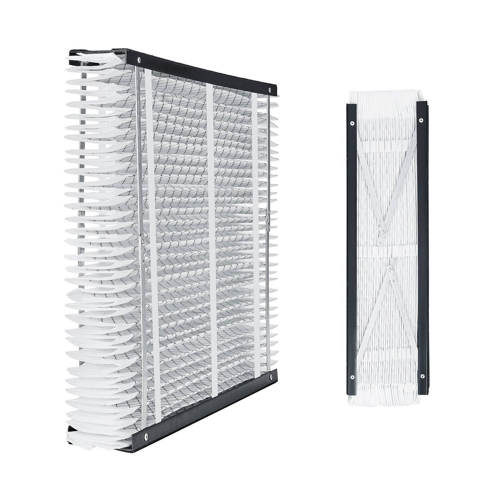 Alt View 9. Glintex - Air Filter, 20x25x4 Furnace Filter MERV 16, Electrostatic Pleated HVAC AC Filter 2-Pack, Captures Dust Smog Dander.