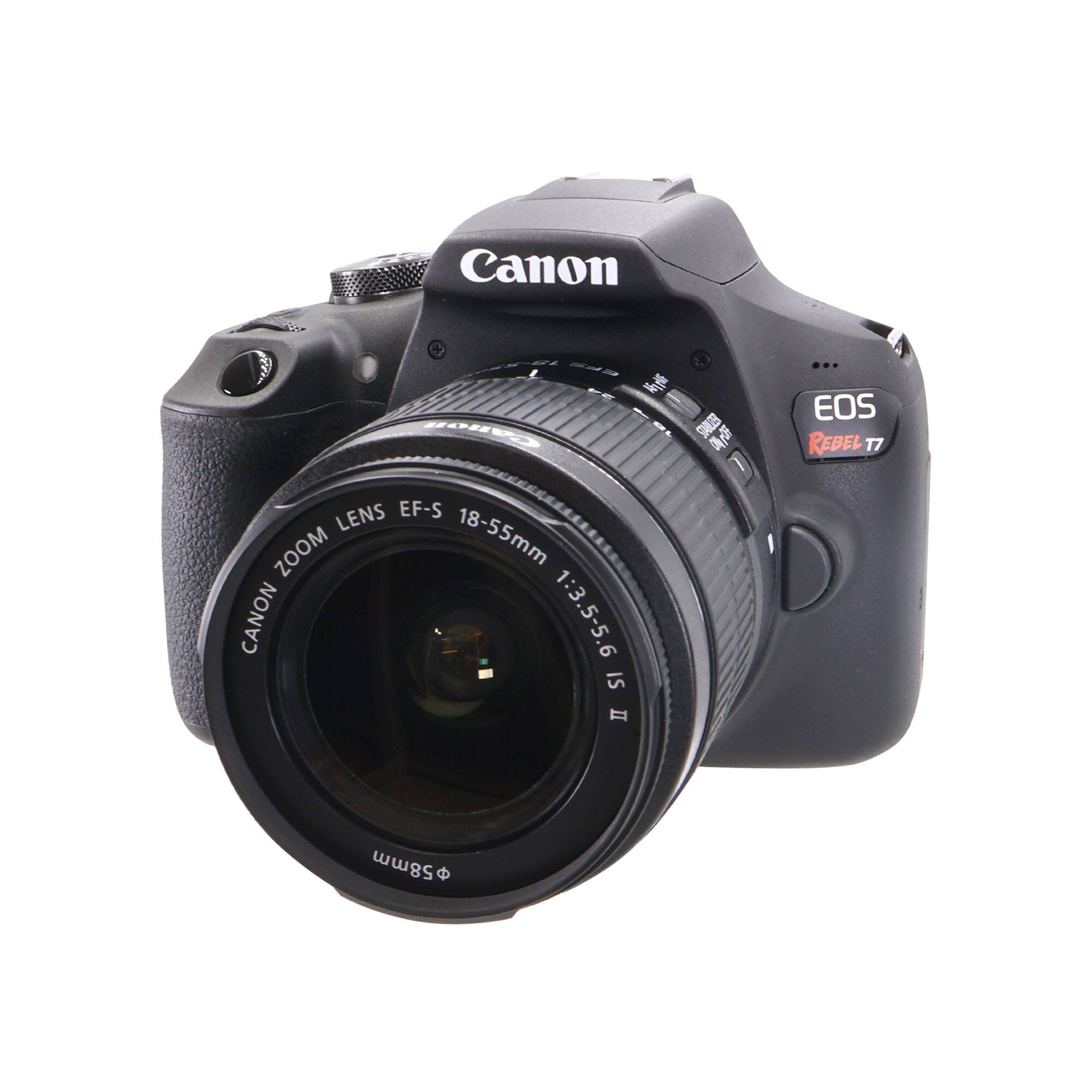 Canon EOS Rebel T7 with EF-S Zoom Lens 18-55mm f/3.5-5.6 IS II