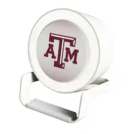 Keyscaper - Texas A&M Aggies Linen Print Nightlight Charger & Bluetooth Speaker - White