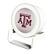 Front. Keyscaper - Texas A&M Aggies Linen Print Nightlight Charger & Bluetooth Speaker - White.