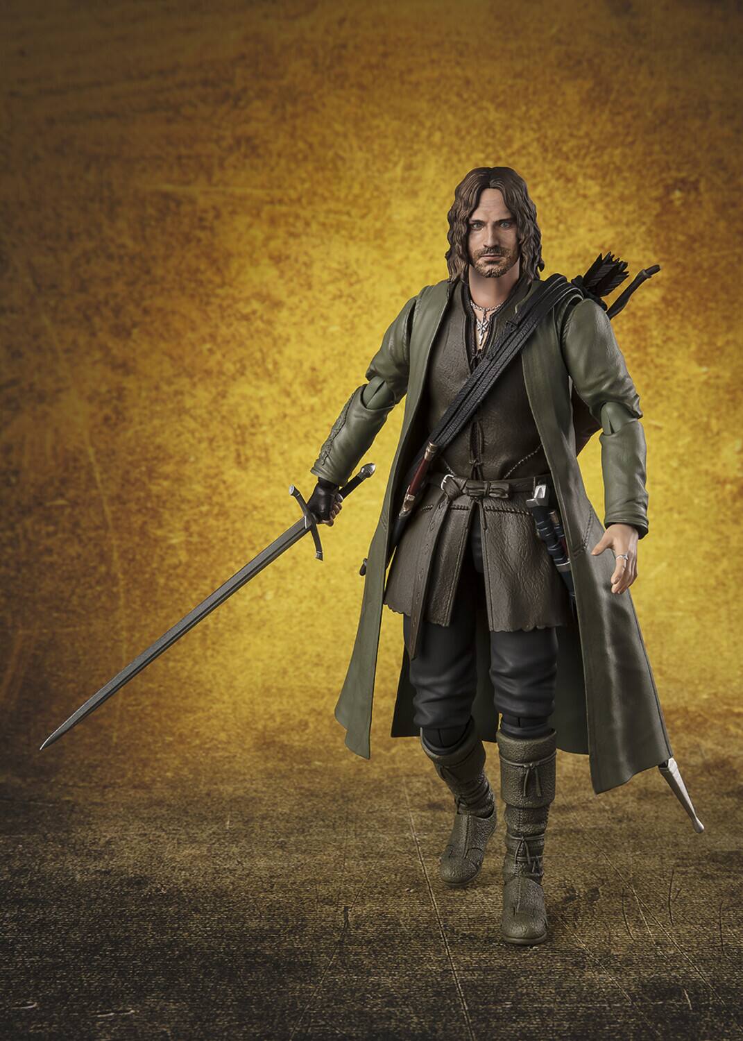 Alt View 4. Bandai - Tamashii Nations - The Lord of the Rings - S.H.Figuarts - Aragorn (The Fellowship of the Ring) - Collectibles - Multicolor.