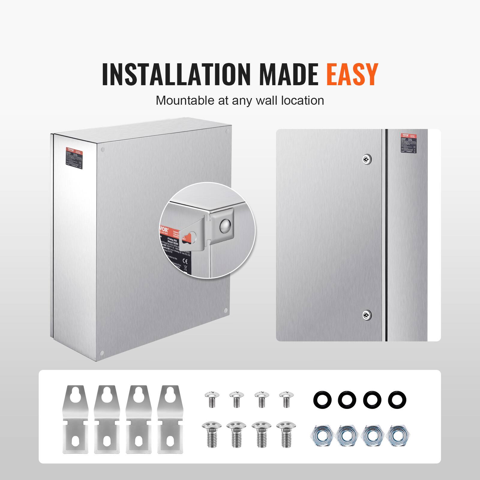 INSTALLATION MADE EASY  
Mountable at any wall location