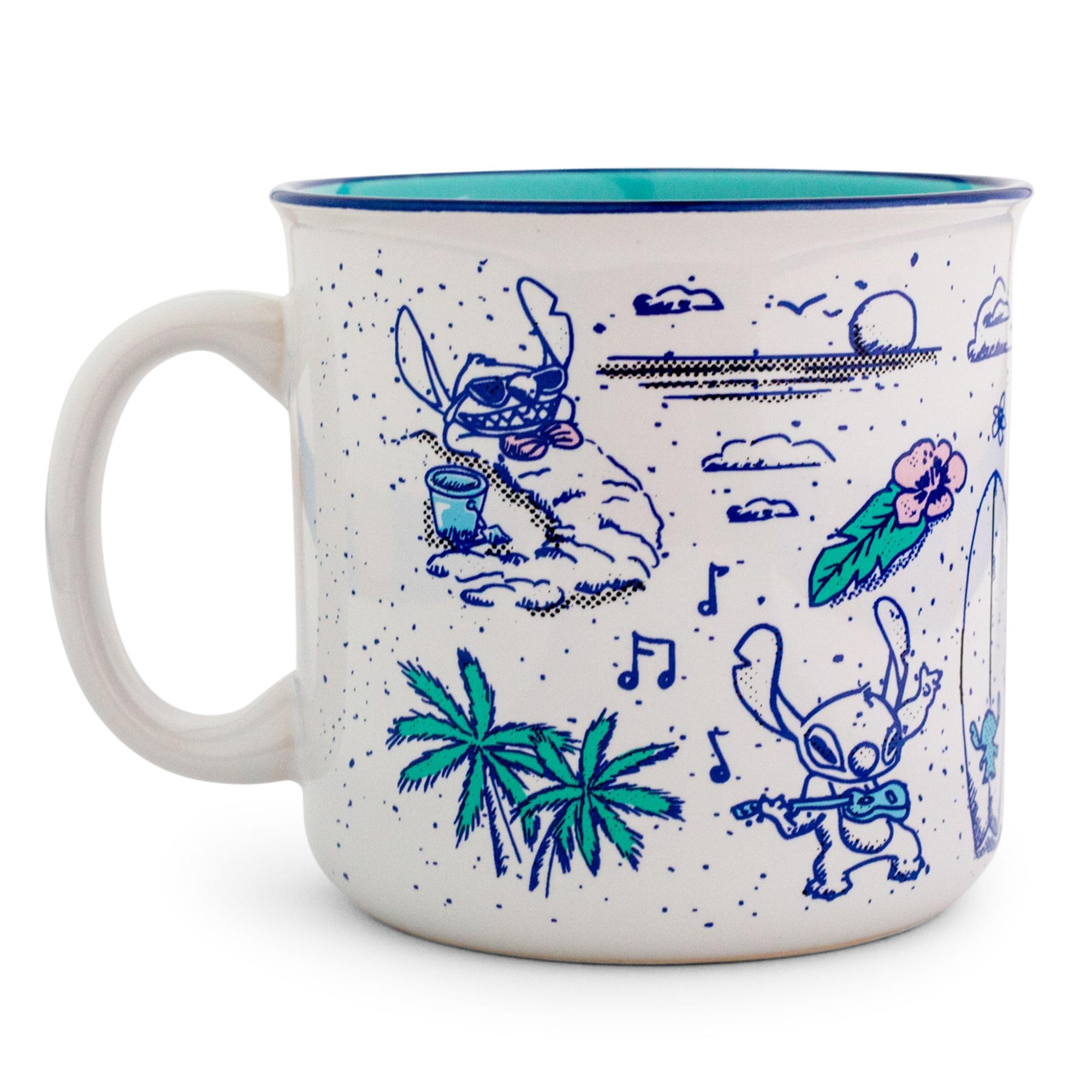 Alt View 10. Silver Buffalo - Disney Lilo & Stitch Hawaii Camper Mug | Holds 20 Ounces - Blue.
