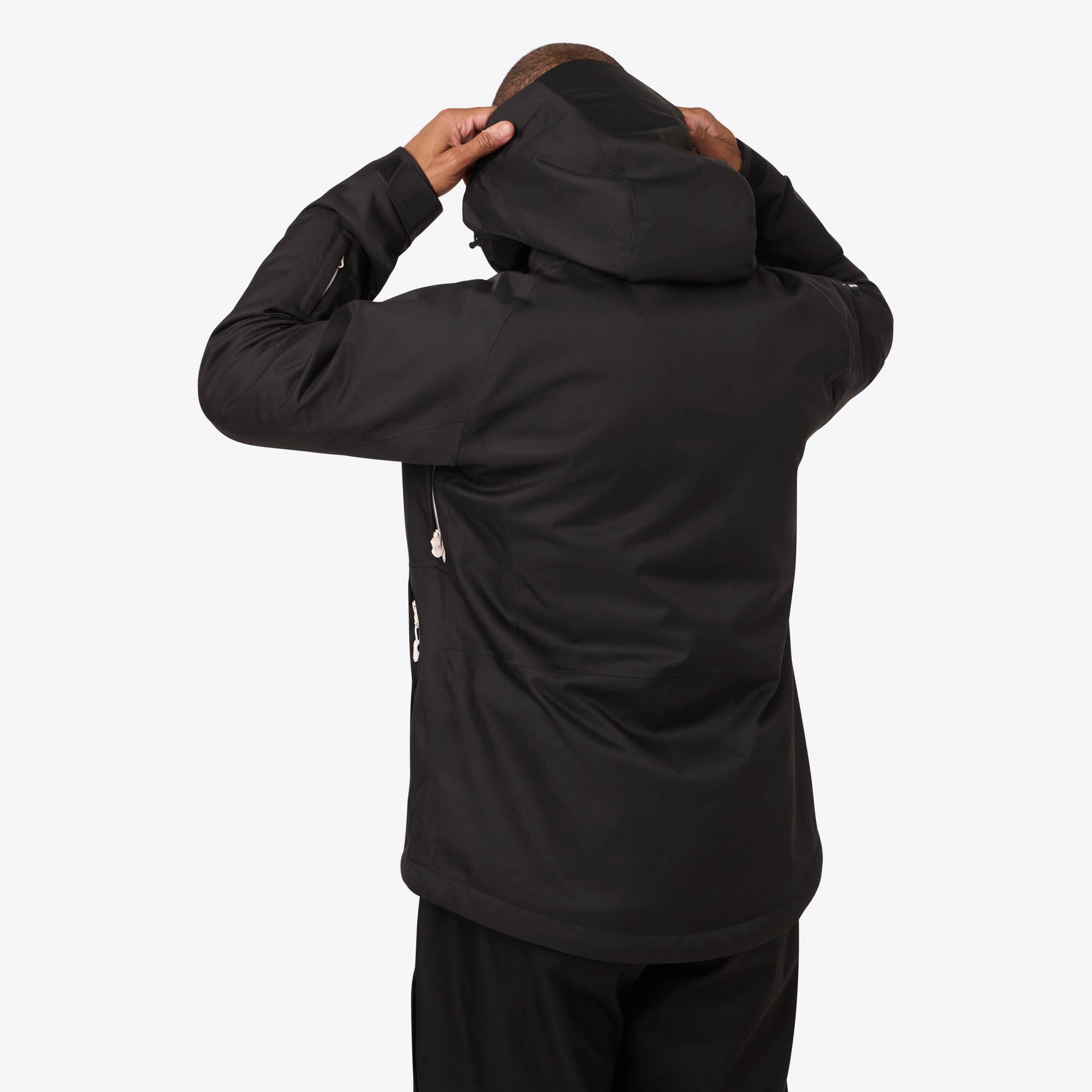 Back. Mobile Warming - App Controlled Men's Denali Heated Snow Jacket - Black.
