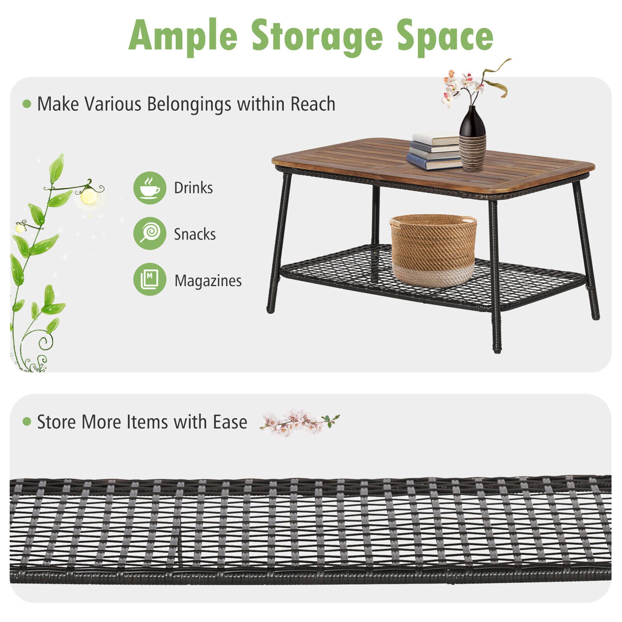 Ample Storage Space
Make Various Belongings within Reach
Drinks
Snacks
Magazines
Store More Items with Ease