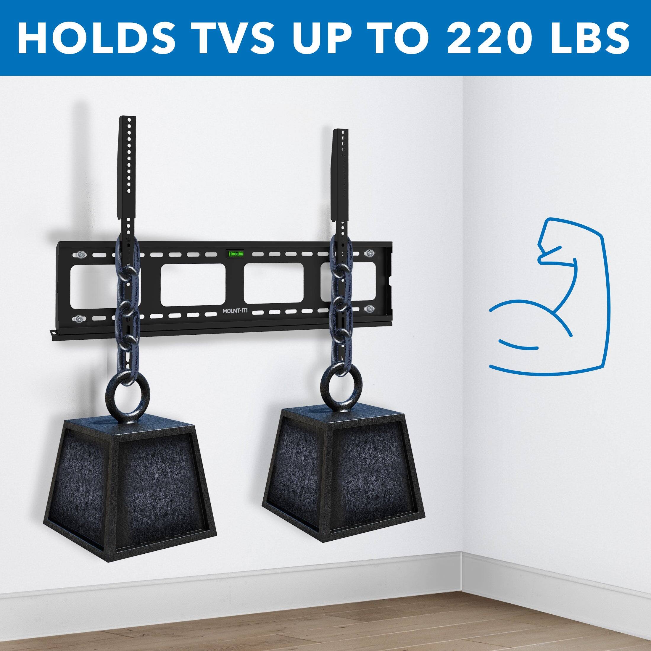 HOLDS TVS UP TO 220 LBS
