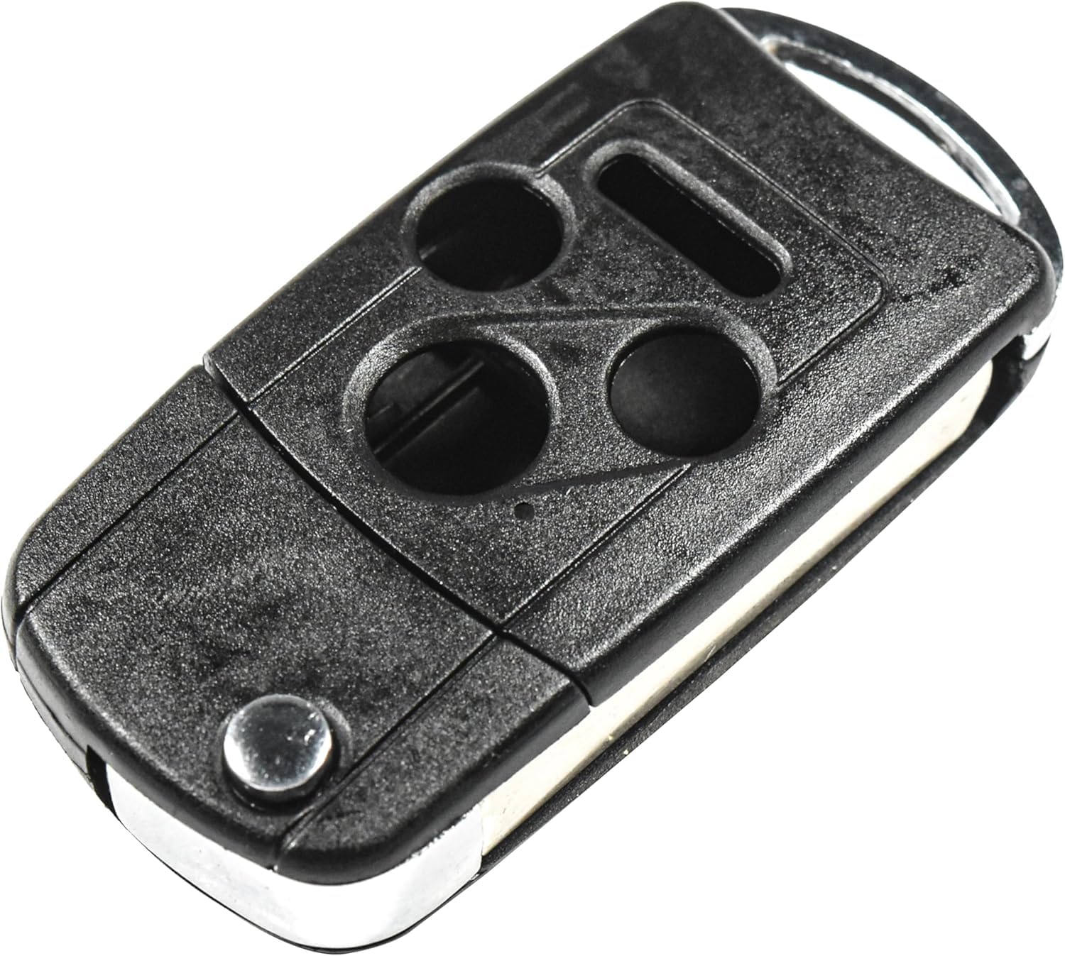 Alt View 1. HQRP - 4-Button Flip Key Fob Shell Remote Case with Uncut Blade for Honda Accord 2003-2006 - Black.