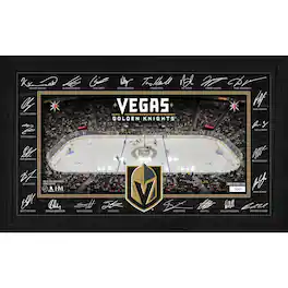Highland Mint - Vegas Golden Knights Limited Edition 2025 Facsimile Signature Rink Framed Photograph - Multicolor