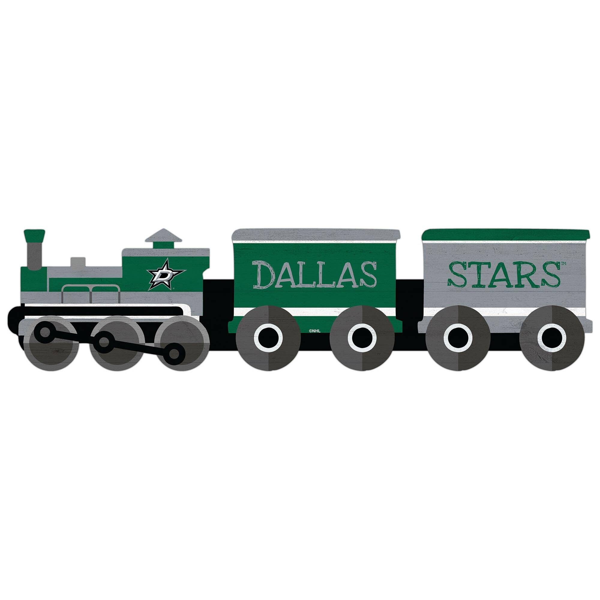 Dallas Stars 6'' x 24'' Train Cutout Sign