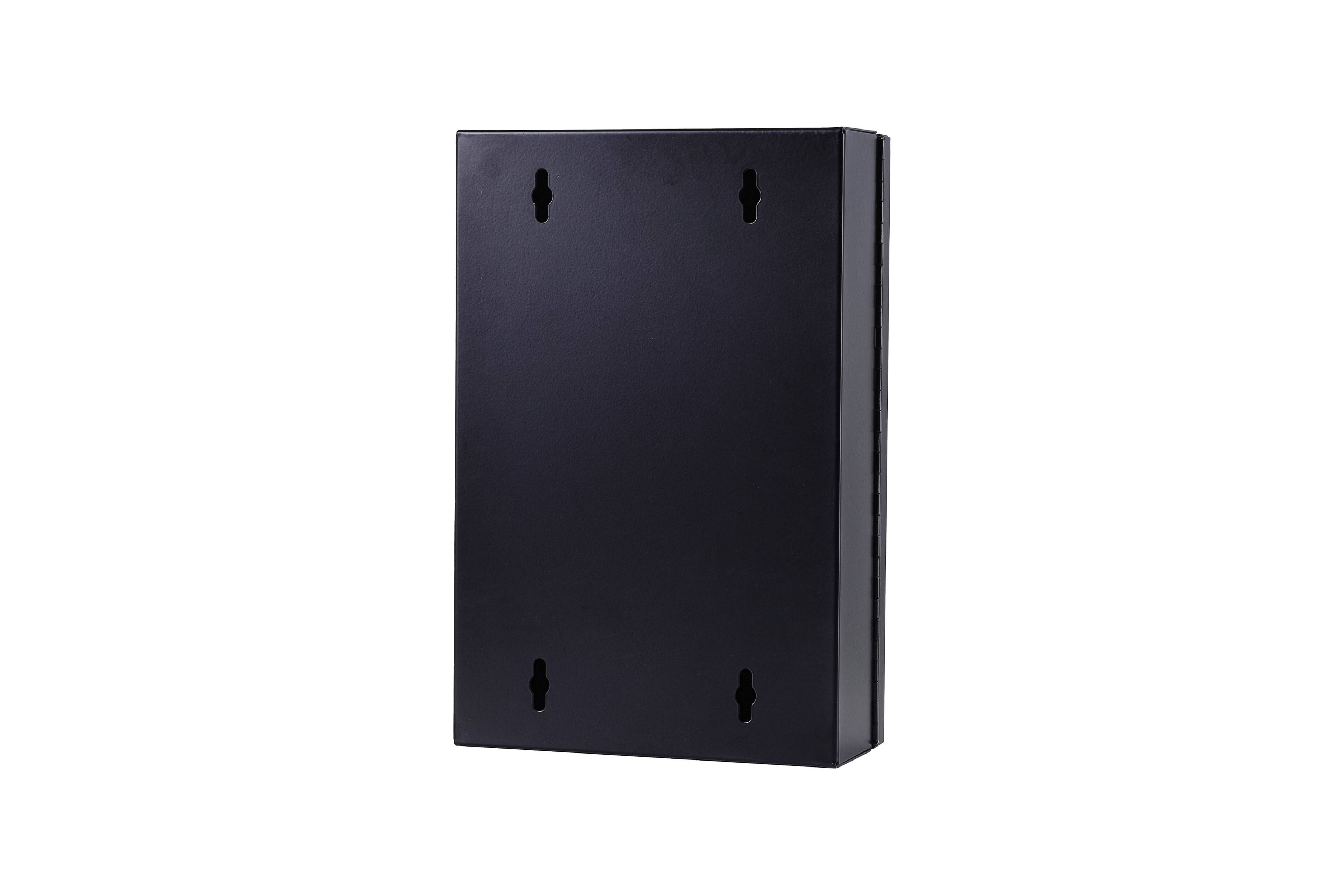 Back. Viva Comfort - Medicine Cabinet, Medium Double Door Bathroom Locking Secure Storage Cabinet - black.