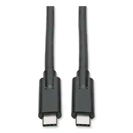 Tripp Lite - U420-006-5A 6 ft. USB Type-C (USB-C) to USB Type-C (M/M) 5 A USB 3.1 Gen 1 (5 Gbps) Cable - Black