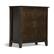 Angle. Simpli Home - Burlington Low Storage Cabinet - Mahogany Brown.