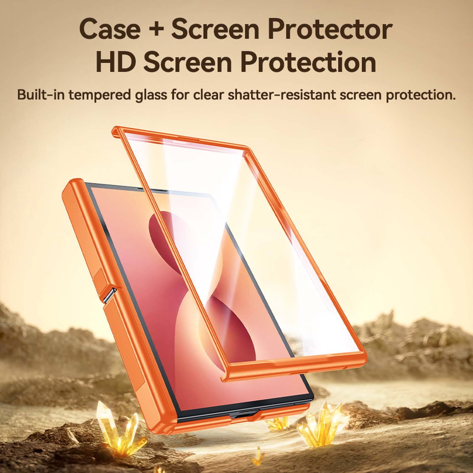 Case + Screen Protector  
HD Screen Protection  
Built-in tempered glass for clear shatter-resistant screen protection.